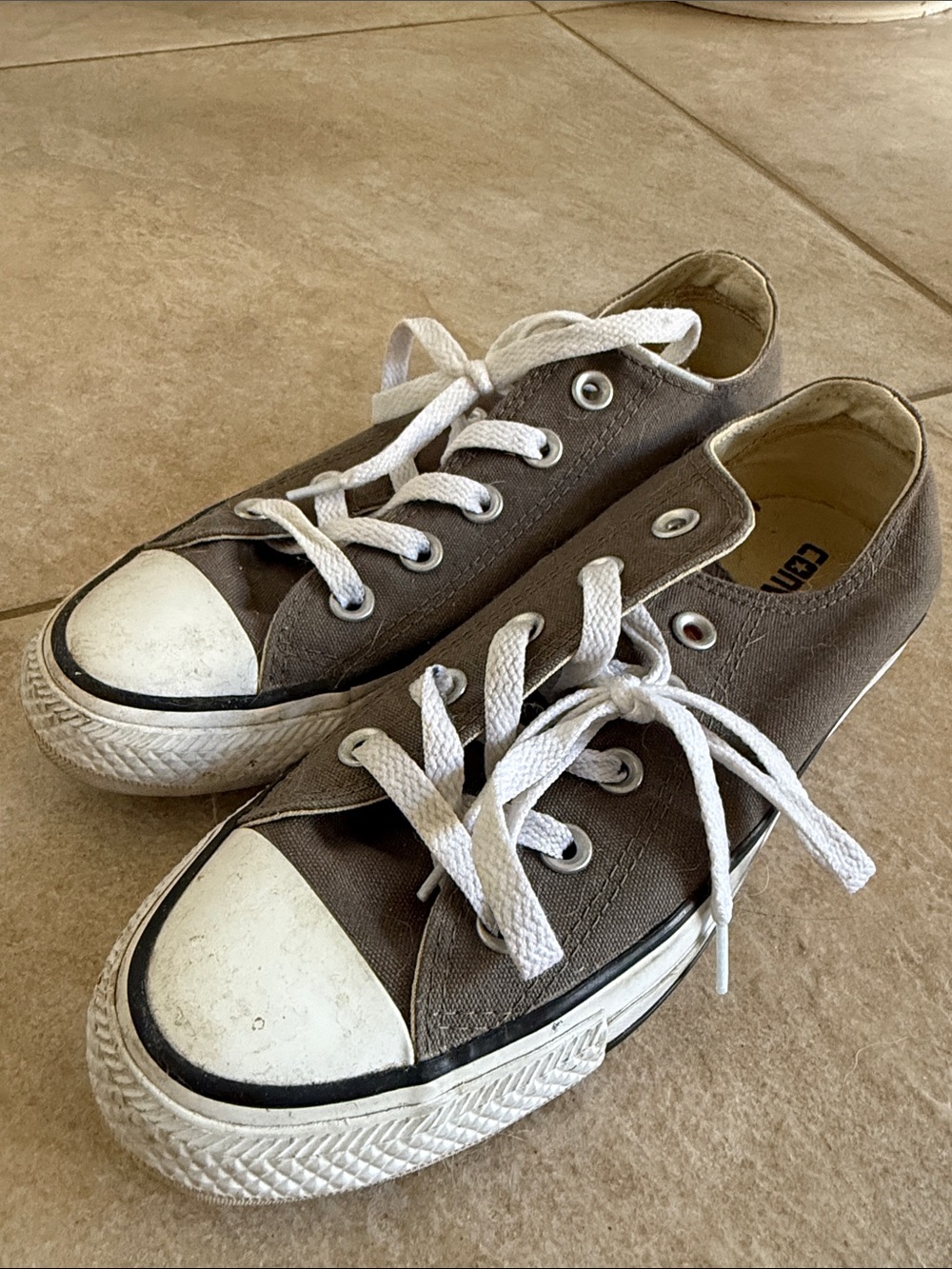 Converse Low-Top Canvas Sneakers in gray